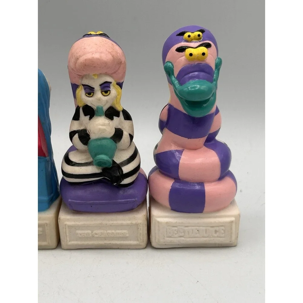 Vintage Burger King Beetlejuice Toys‎ Figures 5 Double Sided Geffen 1989